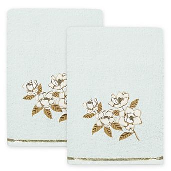 Linum Home Textiles Maggie 2 pc Embellished Bath Towel Set