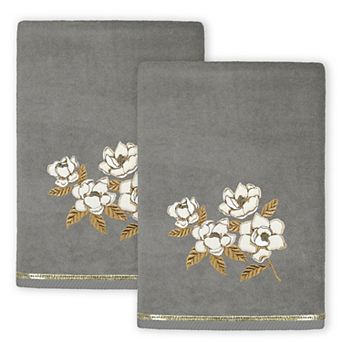 Linum Home Textiles Maggie 2 pc Embellished Bath Towel Set