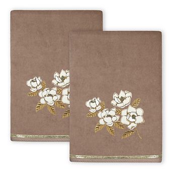 Linum Home Textiles Maggie 2 pc Embellished Bath Towel Set