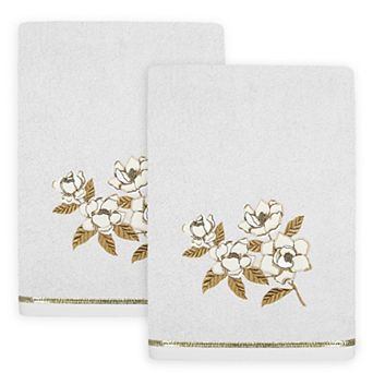Linum Home Textiles Maggie 2 pc Embellished Bath Towel Set