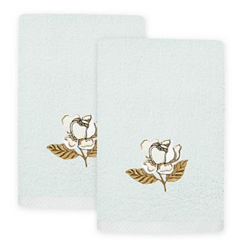 Linum Home Textiles Maggie 2 pc Embellished Fingertip Towel Set