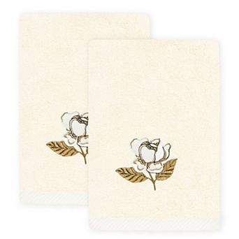 Linum Home Textiles Maggie 2 pc Embellished Fingertip Towel Set