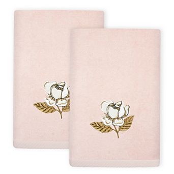 Linum Home Textiles Maggie 2 pc Embellished Fingertip Towel Set