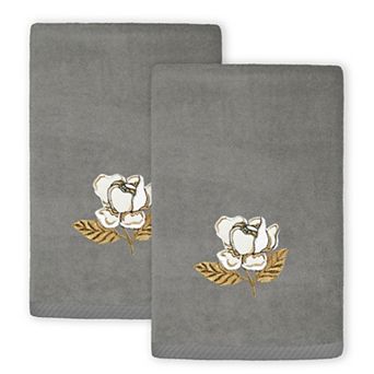Linum Home Textiles Maggie 2 pc Embellished Fingertip Towel Set