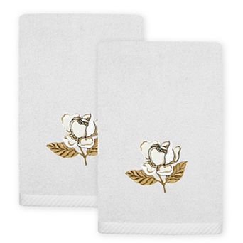 Linum Home Textiles Maggie 2 pc Embellished Fingertip Towel Set