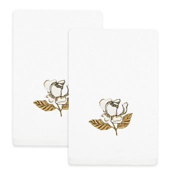 Linum Home Textiles Maggie 2 pc Embellished Fingertip Towel Set
