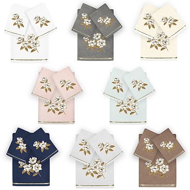 Linum Home Textiles Maggie 3-piece Embellished Bath & Hand Towels Set