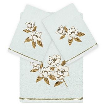 Linum Home Textiles Maggie 3 pc Embellished Bath & Hand Towels Set