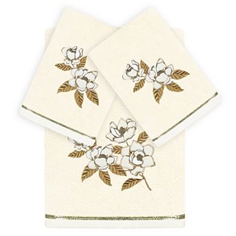Linum Home Textiles Maggie 3 pc Embellished Bath & Hand Towels Set