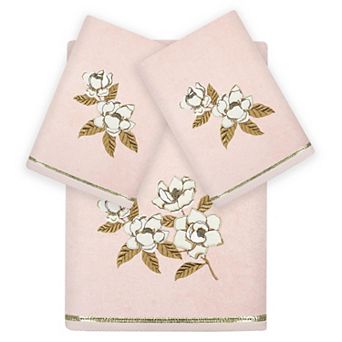 Linum Home Textiles Maggie 3 pc Embellished Bath & Hand Towels Set