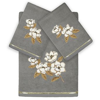Linum Home Textiles Maggie 3 pc Embellished Bath & Hand Towels Set