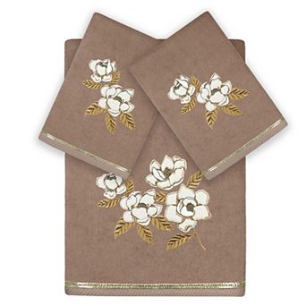 Linum Home Textiles Maggie 3 pc Embellished Bath & Hand Towels Set