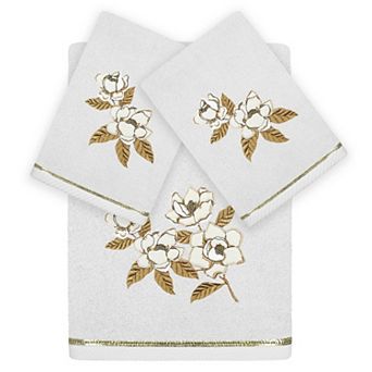 Linum Home Textiles Maggie 3 pc Embellished Bath & Hand Towels Set