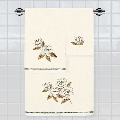 Linum Home Textiles Maggie 4-piece Embellished Hand & Bath Towels Set