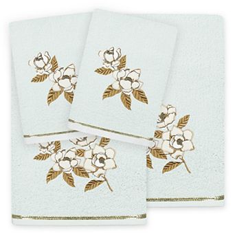Linum Home Textiles Maggie 4 pc Embellished Hand & Bath Towels Set