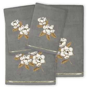 Linum Home Textiles Maggie 4 pc Embellished Hand & Bath Towels Set