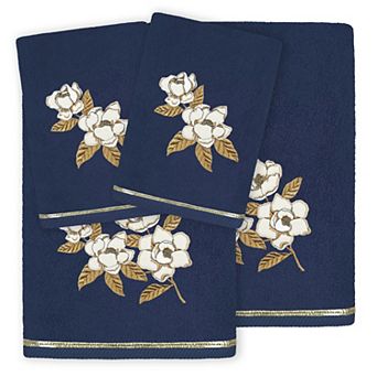 Linum Home Textiles Maggie 4 pc Embellished Hand & Bath Towels Set