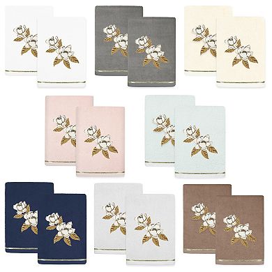 Linum Home Textiles Maggie 2-piece Embellished Hand Towel Set