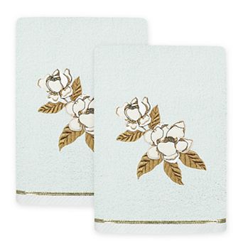 Linum Home Textiles Maggie 2 pc Embellished Hand Towel Set