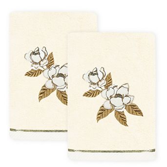 Linum Home Textiles Maggie 2 pc Embellished Hand Towel Set