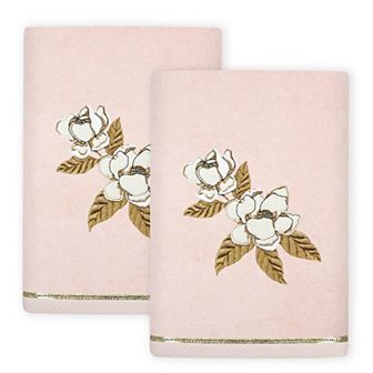 Linum Home Textiles Maggie 2 pc Embellished Hand Towel Set