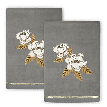 Linum Home Textiles Maggie 2 pc Embellished Hand Towel Set