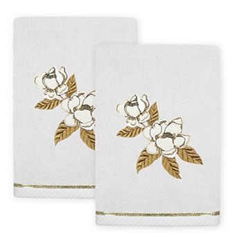 Linum Home Textiles Maggie 2 pc Embellished Hand Towel Set