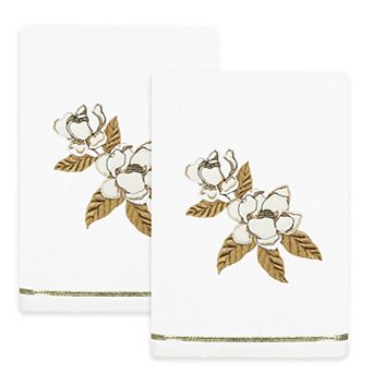 Linum Home Textiles Maggie 2 pc Embellished Hand Towel Set