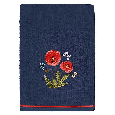 Linum Home Textiles Polly 2-piece Embellished Floral Bath Towels Set