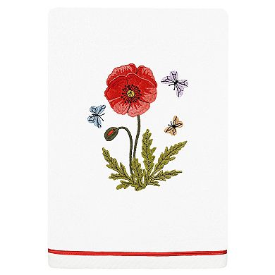 Linum Home Textiles Polly 3-piece Embellished Floral Bath & Hand Towels Set