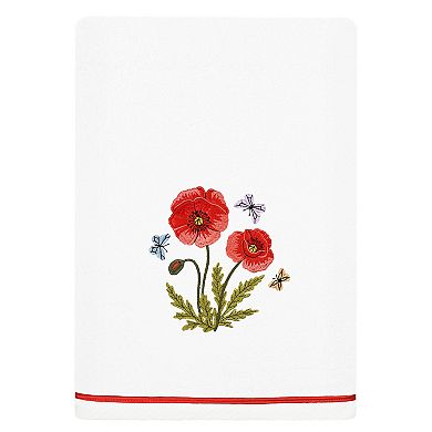Linum Home Textiles Polly 3-piece Embellished Floral Bath & Hand Towels Set