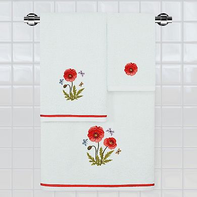 Linum Home Textiles Polly 4-piece Embellished Floral Bath & Hand Towels Set