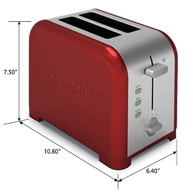 Kenmore 2-Slice Wide-Slot Stainless Steel Toaster