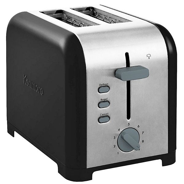 Kenmore 2-Slice Wide-Slot Stainless Steel Toaster