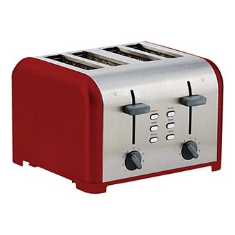 Kenmore 4-Slice Dual Control Wide-Slot Stainless Steel Toaster