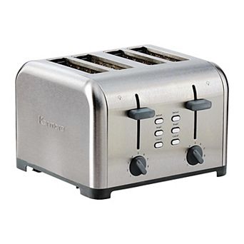 Kenmore 4-Slice Dual Control Wide-Slot Stainless Steel Toaster