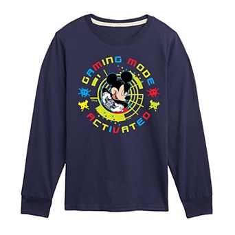 Disney's Mickey Mouse & Friends Boys 8-20 Gaming Mode Activated Long Sleeve Graphic Tee