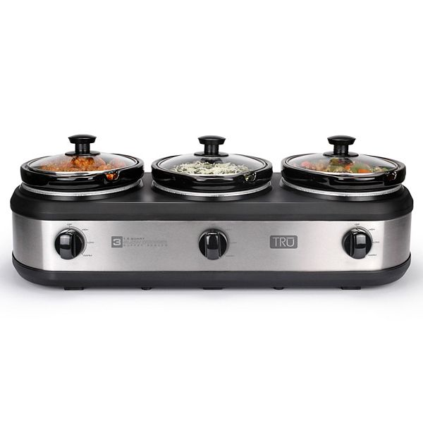 TRU Triple Slow Cooker / Buffet Server