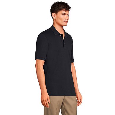 Men's Lands' End Short Sleeve Interlock Polo Shirt