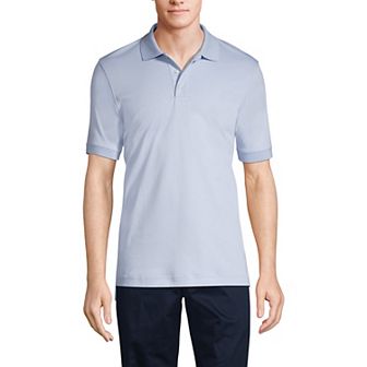 Men's Lands' End Short Sleeve Interlock Polo Shirt