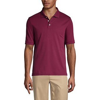 Men's Lands' End Short Sleeve Interlock Polo Shirt