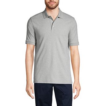 Men's Lands' End Short Sleeve Interlock Polo Shirt