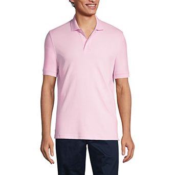 Men's Lands' End Short Sleeve Interlock Polo Shirt