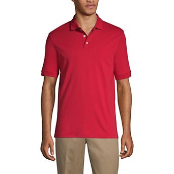 Men's Lands' End Short Sleeve Interlock Polo Shirt