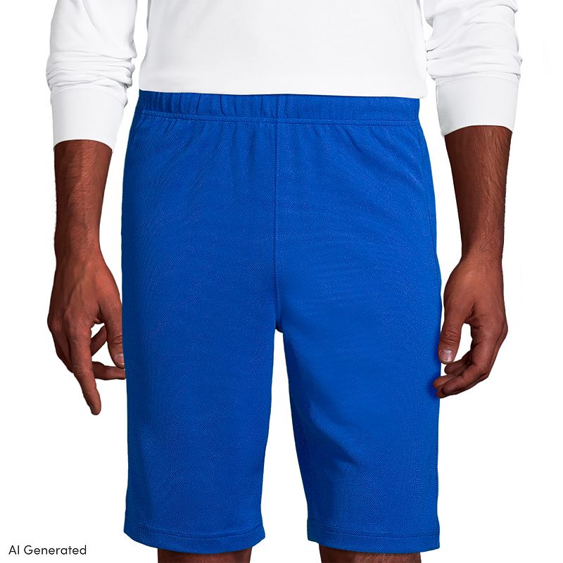 Men's Lands' End Mesh Gym Shorts, Size: Large, Blue