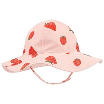 Baby & Toddler Carter's Allover Strawberry Print Reversible Swim Bucket Hat