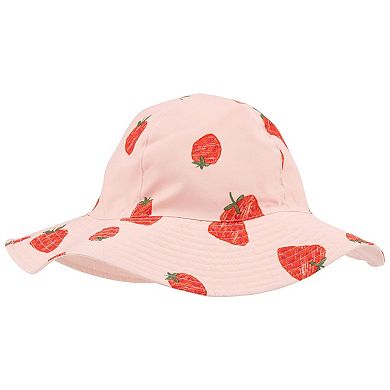 Baby & Toddler Carter's Allover Strawberry Print Reversible Swim Bucket Hat