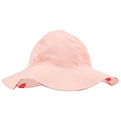 Baby & Toddler Carter's Allover Strawberry Print Reversible Swim Bucket Hat