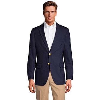 Men's Lands' End Tailored Fit Hopsack Blazer