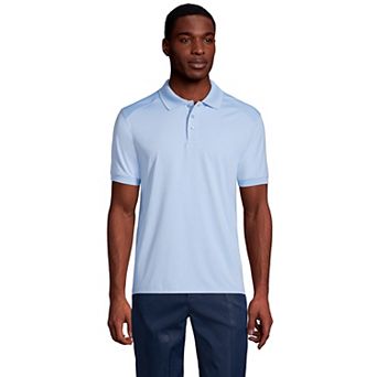 Men's Lands' End Short Sleeve Rapid Dry UPF 50 Polo Shirt